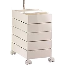 Amazon.co.jp: マジス キャスター付きワゴン 360°コンテナ 5段 トレイ